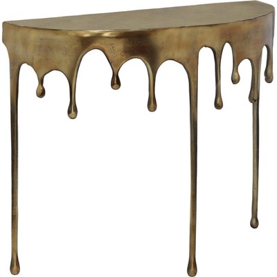 console murale design goutte dorée en aluminium élégant RECOLLECTION