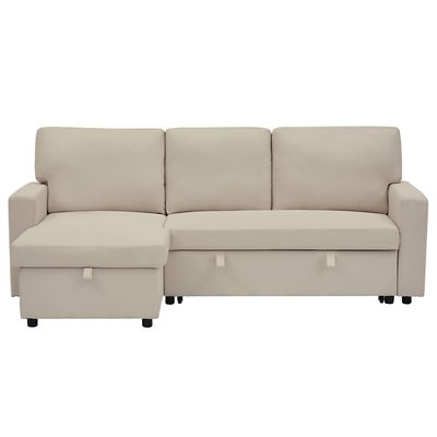 Canapé d'Angle Convertible en Tissu 4 places - MEIYA LISA DESIGN