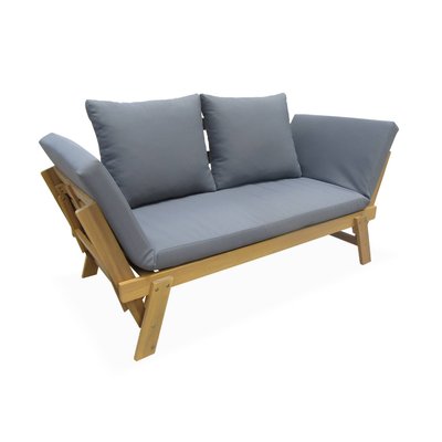 Banquette de jardin bois d'acacia 2/3 places JALANCE SWEEEK