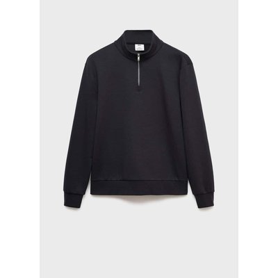 Sweat coton regular-fit à zip MANGO MAN