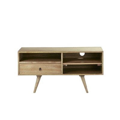 Meuble TV en bois massif 110 cm 1 tiroir  OSCAR BERAH GETAH