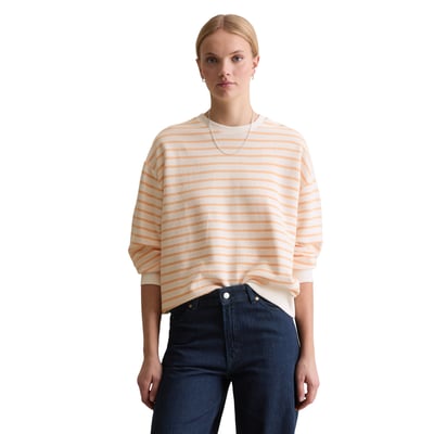 Sweat-shirt à rayures oversize en pur coton organique MARC O’POLO DENIM