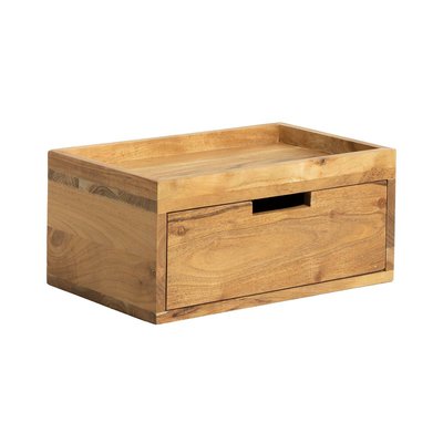 Etagère murale carrée en bois d'acacia  ORANE MADE IN MEUBLES 