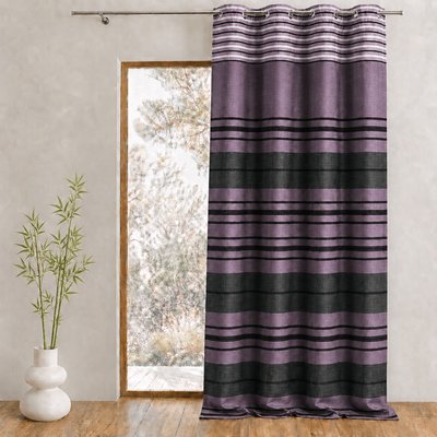 Rideau shantung rayure chenille HOME MAISON