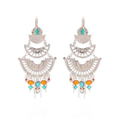 Boucles d'oreilles pendantes pour oreilles percées avec perles et pampilles DELGADO HIPANEMA