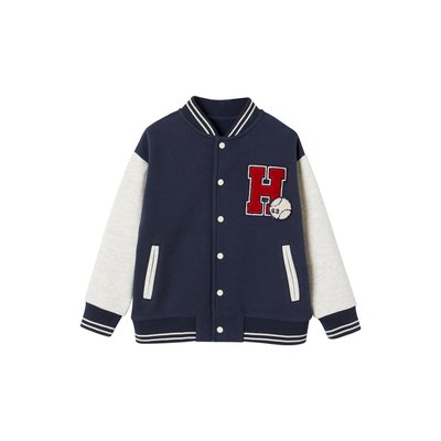 Sweat style teddy en molleton badge en bouclettes. VERTBAUDET