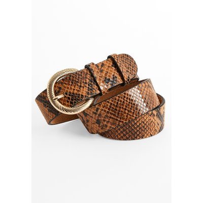 Ceinture en croûte de cuir motif animalier DAMART