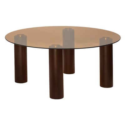 Table basse ronde en verre trempé AMBRA ATMOSPHERA