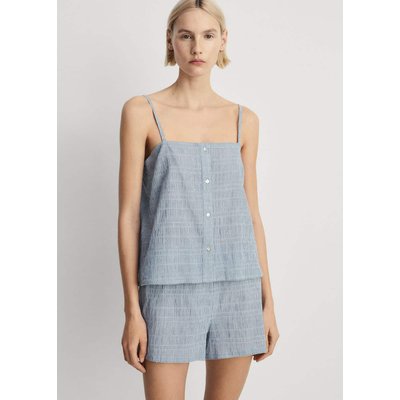 Pyjama deux pièces coton rayures seersucker MANGO