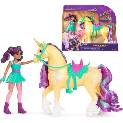 Unicorn Academy Licorne Leaf et Poupée mannequin Ava SPIN MASTER