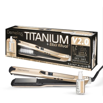 Lisseur vapeur Titanium V2 Elixir Ritu SAINT ALGUE