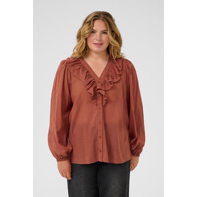 Long sleeved blouse KAFFE CURVE