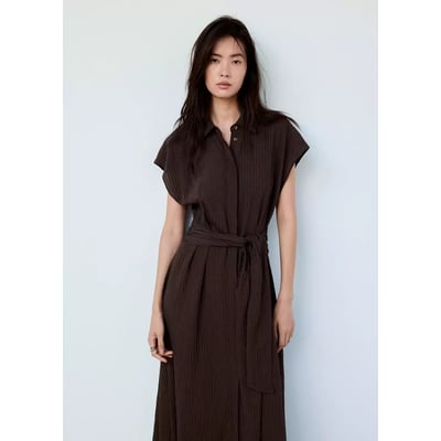 Robe chemisier ceinture MANGO