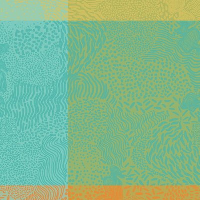Serviette pur coton MILLE VAGUES GARNIER-THIEBAUT