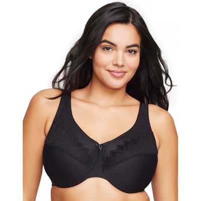 Glamorise Wonderwire Reggiseno Minimizer Con Ferretto - Nero #9003 - Foto 11