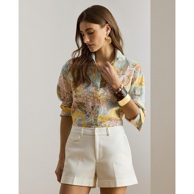 Floerns Camicetta Donna Con Collo A Lupetto E Stampa Floreale, Senza Maniche, Elegante