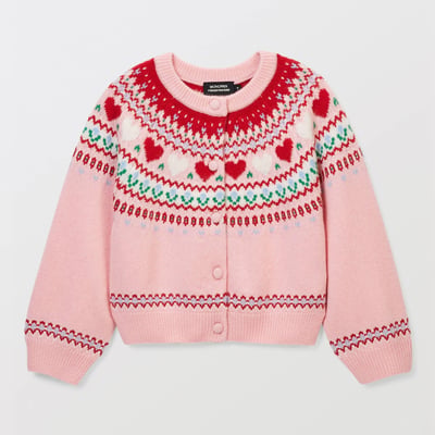 Cardigan jacquard contenant de la laine MONOPRIX