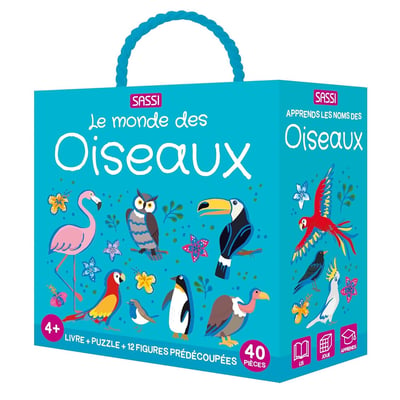 Livre et puzzle Les oiseaux SASSI JUNIOR