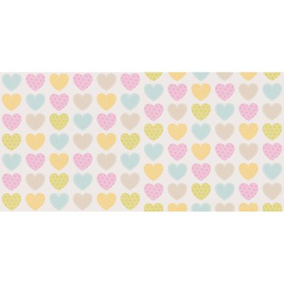 Papier Peint "Love Hearts" HOME MAISON