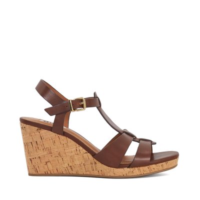 Chaussures compensées en cuir et liège - KASTRO DUNE LONDON