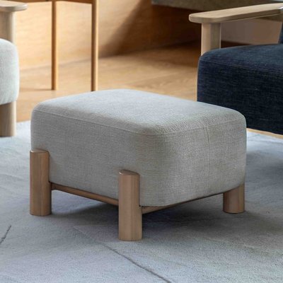 Huxley Velvet Chenille Footstool ÉDITÉ
