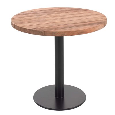 Table de jardin ronde en teck et acier, ROSIE GESCOVA