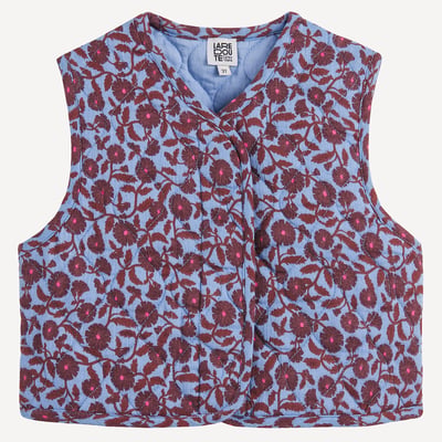 Gilet sans manches matelassé, imprimé fleurs LA REDOUTE COLLECTIONS