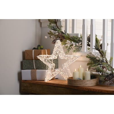 38cm Warm White LED Light Star SO'HOME