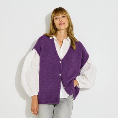 Gilet loose manches courtes GRAIN DE MALICE