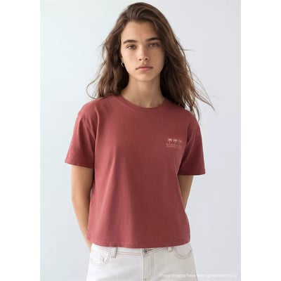 T-shirt en coton imprimé MANGO TEEN