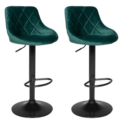 Lot de 2 tabourets de bar, ROBIN HAPPY GARDEN
