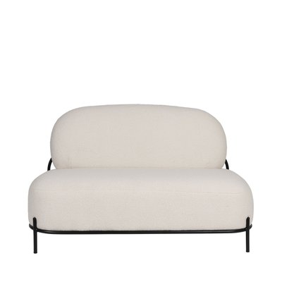 Banquette 2 places en tissu bouclette - Polly DRAWER