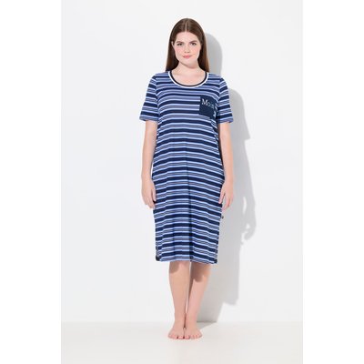 Chemise de nuit à rayures, col rond ULLA POPKEN