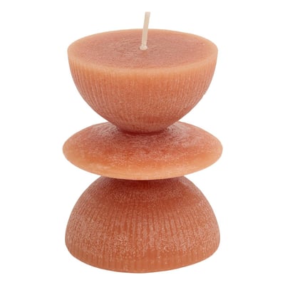 Bougie décorative Homy ronde H.9cm ATMOSPHERA
