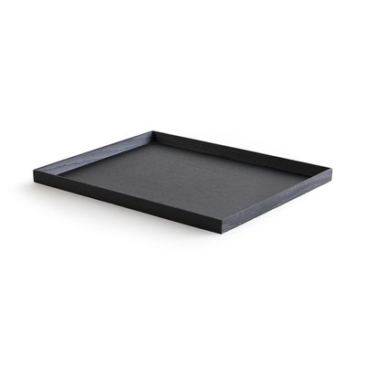 Plateau 45 x 35 cm chêne teinté noir,  Katori AM.PM