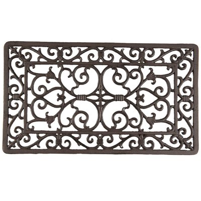 Paillasson coco métal marron 57x34x2cm WADIGA