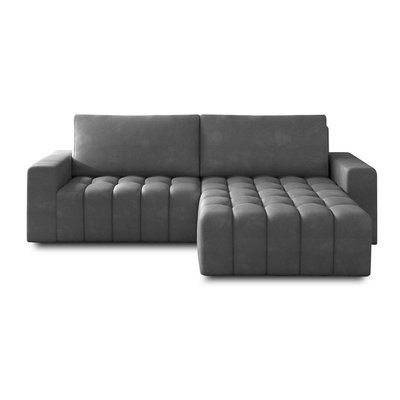 Canapé d'Angle Convertible en Velours 4 places - CORDOVA LISA DESIGN