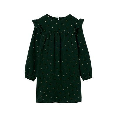 Robe en gaze de coton avec volants épaule VERTBAUDET