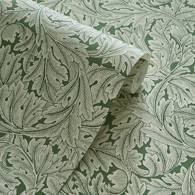 Acanthus Sage Wallpaper WILLIAM MORRIS BY CLARKE & CLARKE