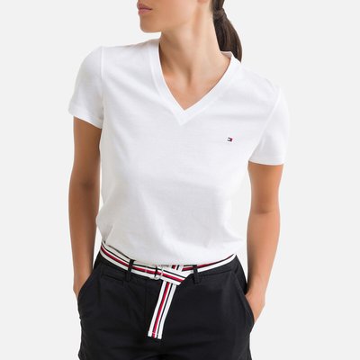 Tee shirt col v manches courtes TOMMY HILFIGER
