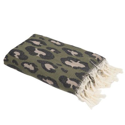 Fouta jacquard coton LEOPARD FEBRONIE