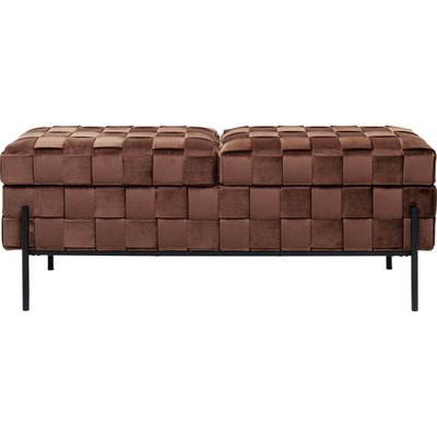 Banc-coffre en velours, WEAVE KARE DESIGN
