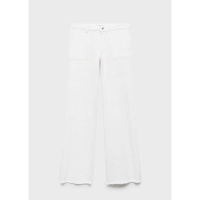 Jean wideleg revers effilochés MANGO TEEN