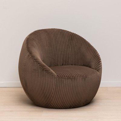 Fauteuil arrondi Gelato Moka Chehoma CHEHOMA