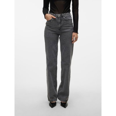 VMTESSA Taille haute Wide Leg Fit Jeans Jean à coupe large VERO MODA