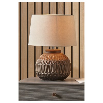 Aztec Texture Ceramic Table Lamp SO'HOME
