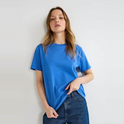 T-shirt manches courtes uni en coton BIO GOTS MONOPRIX