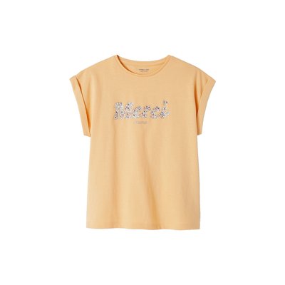 T-shirt à message motifs fleurs VERTBAUDET