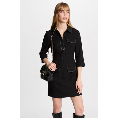Robe courte ajustée tweed MORGAN