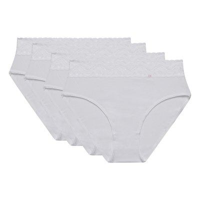 Pack of 4 Maxi Knickers in Stretch Cotton DIM